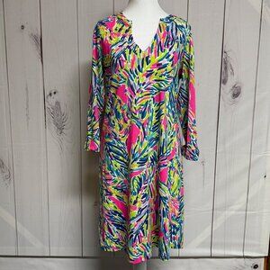 Lilly Pulitzer Rossmore Dress M Palm Reader Pima Cotton NWOT